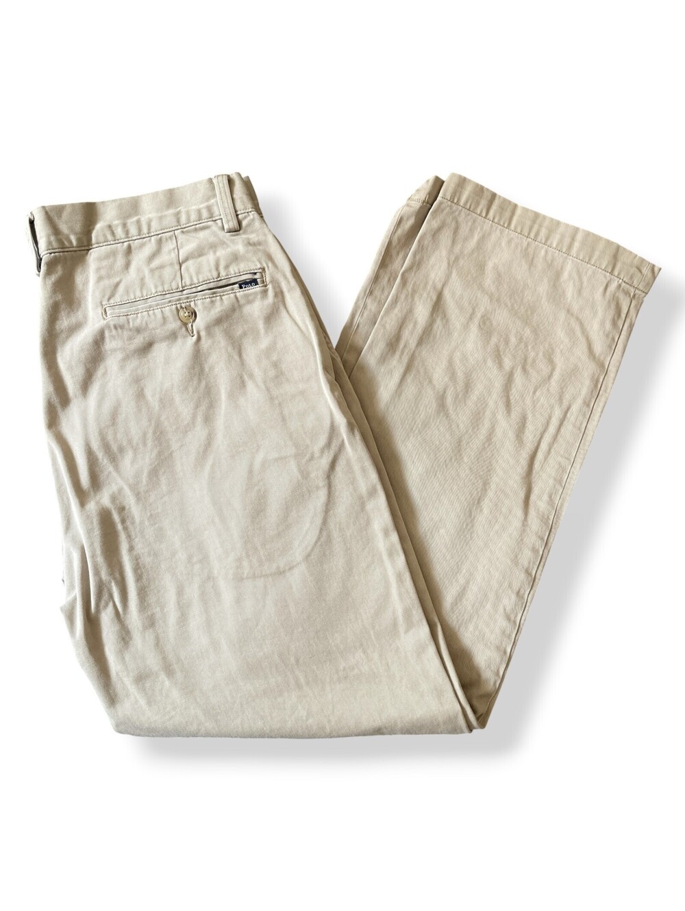 Polo Ralph Lauren Chino Pants Beige Size 33x30 Straight Leg Relaxed Fit